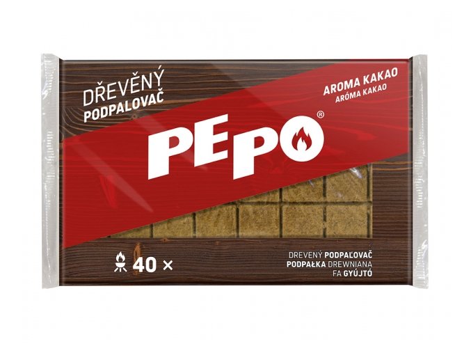 Podpalovač PE-PO dřevěný 40 podpalů