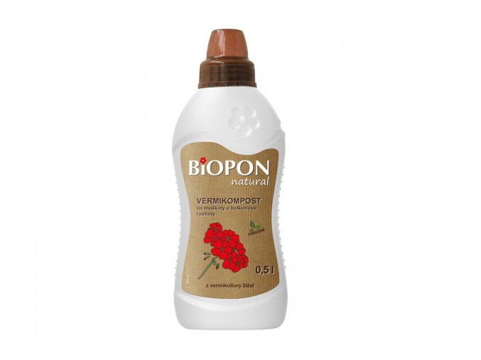 Bopon - Natural Vermikompost na muškáty a balkonové rostliny 500 ml