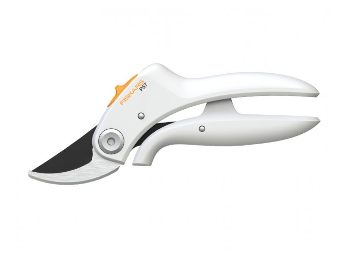 Nůžky FISKARS BYPASS PRUNER WHITE P57 dvousečné 1026916