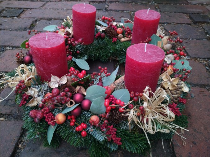 Adventní věnec na velký stůl 42