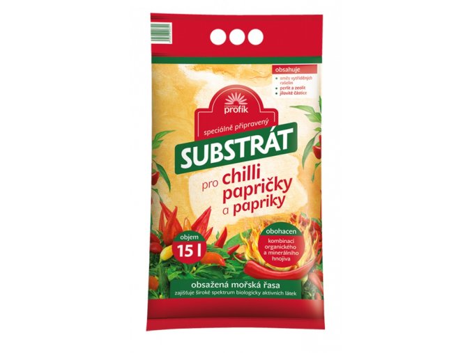 Substrát PROFÍK pro chilli papričky a papriky 15l