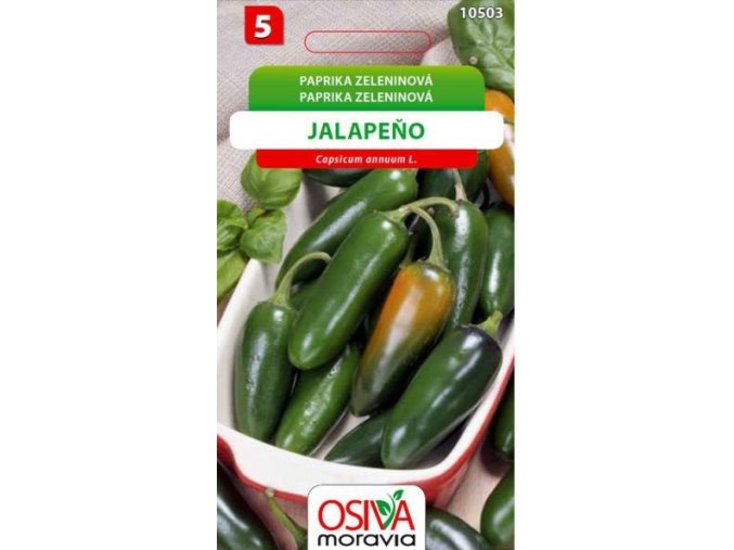 Paprika zeleninová - pálivá JALAPEŇO_0,6 g OSIVA MORAVIA