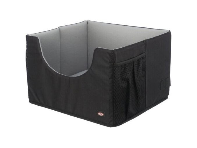 Autosedačka 45 x 28 x 40 cm, černá/šedá