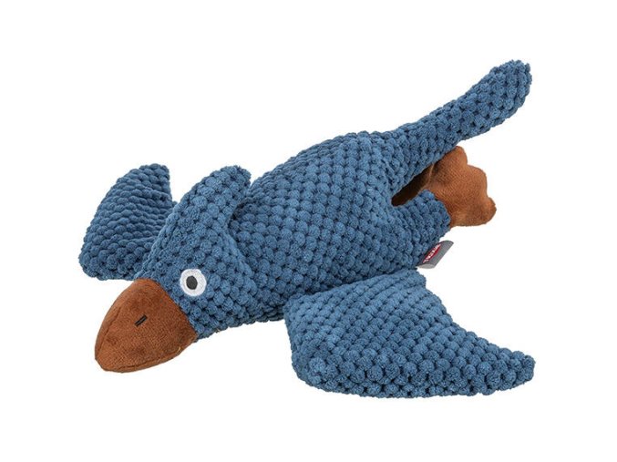 Be Eco Pterosaurus, hračka pro psy, se zvukem, 30 cm, polyester, modrá/hnědá