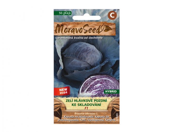 Zelí hlávkové pozdní RUBIRA F1 - hybrid, ke skladování  - MORAVOSEED
