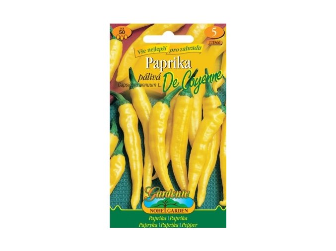 Paprika zeleninová pálivá DE CAYENNE NOHEL GARDEN