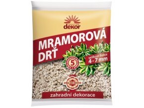 Drť mramorová 5l - 4-7mm