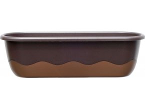 Truhlík samozavlažovací Mareta - čokoládová + bronzová 60cm