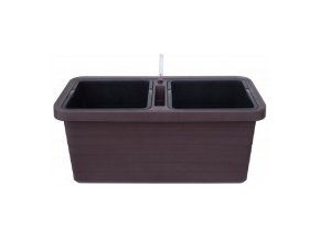 Truhlík samozavlažovací Berberis Duo - čokoláda 80cm