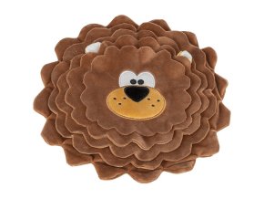 DOG ACTIVITY lev, šustící koberec na pamlsky, ø 26 cm, polyester, hnědá