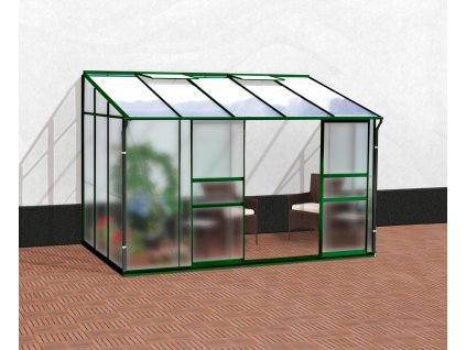 49080 sklenik vitavia ida 6500 matne sklo 4 mm pc 6 mm zeleny