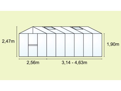 48991 sklenik vitavia zeus 13800 pc 16 16 mm