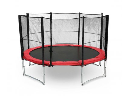 26350 trampolina g21 s ochrannou siti 305cm cervena