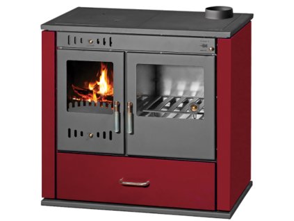 60813 2 sporak na tuha paliva victoria lux cervena