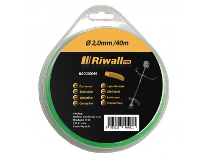 66296 riwall pro zaci struna pr 2mm delka 40m ctvercovy prurez