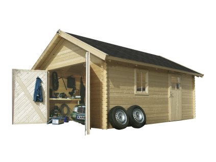 69296 5 drevena garaz karibu 43545 40 mm natur