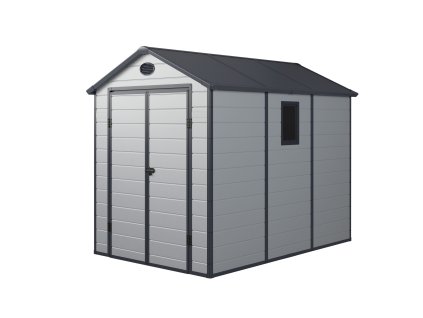 78470 zahradni domek g21 pah 523 188 x 278 cm plastovy svetle sedy