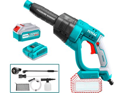 142301 total tpwli20084 aku tlakova mycka 20v nabijecka a baterie 1x 4000mah