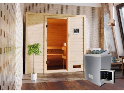 114849 finska sauna karibu adelina 6168 set s kamny 9 0 kw 80637 lg2753