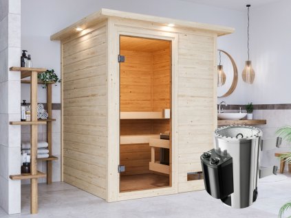 114843 finska sauna karibu sandra 6160 set s kamny 3 6 kw 71312 lg2751
