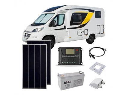 solarni set karavan 360 pwm 120ah baterie i208488