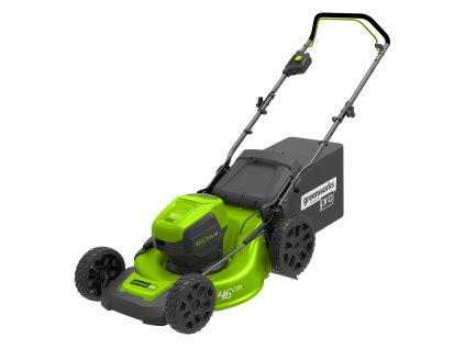Greenworks GD60LM46HP - 60 V aku travní sekačka 46 cm 3 v 1 s indukčním motorem