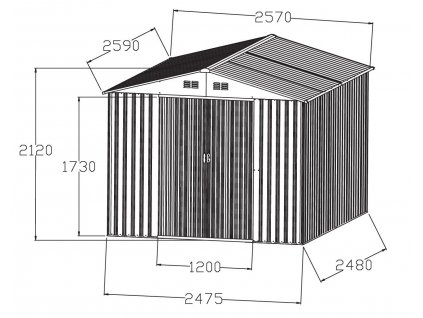 56186 hecht 8x8 plus zahradni domek