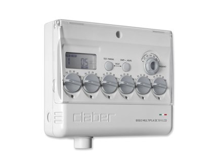 15469 claber 8060 multipla 6 zonova ridici jednotka 9v lcd