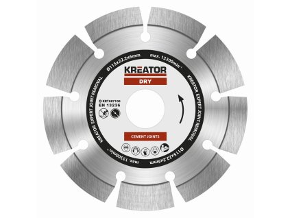 38219 krt087100 diamantovy kotouc brusny 115mm expert 6mm segment
