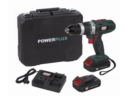 POWP8060 - Aku šroubovák / vrtačka s příklepem 18V 2,0Ah LI-ION 2BAT