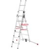 53544 hailo profilot 3 dilny 2x6 1x5 pricek hlinikovy kombinovany zebrik s obloukovou nohou