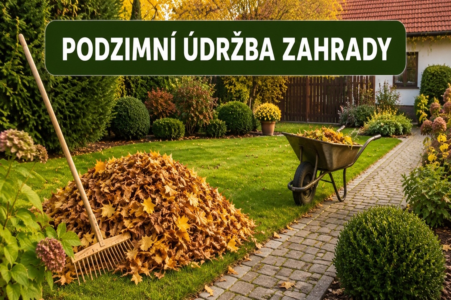Údržba okrasného záhonu s kačírkem a obrubníky - zahradní pohotovost