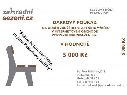 Dárkový poukaz 5000