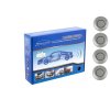 1437 2 parkovaci system 4 senzorovy stribrny zvukova signalizace i led panel d25mm