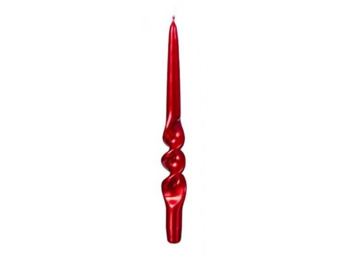 Svíčka Spirála 22 x 230 - Metal červená