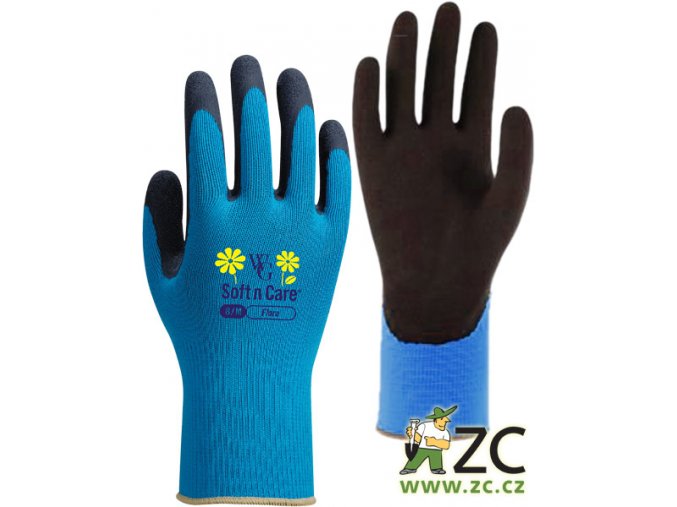 ROSTETO FLORA - pracovní rukavice modré