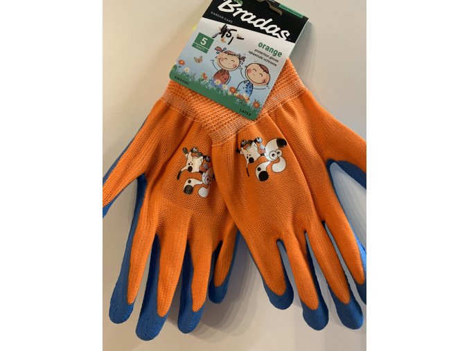 BRADAS ORANGE dětské pracovní rukavice
