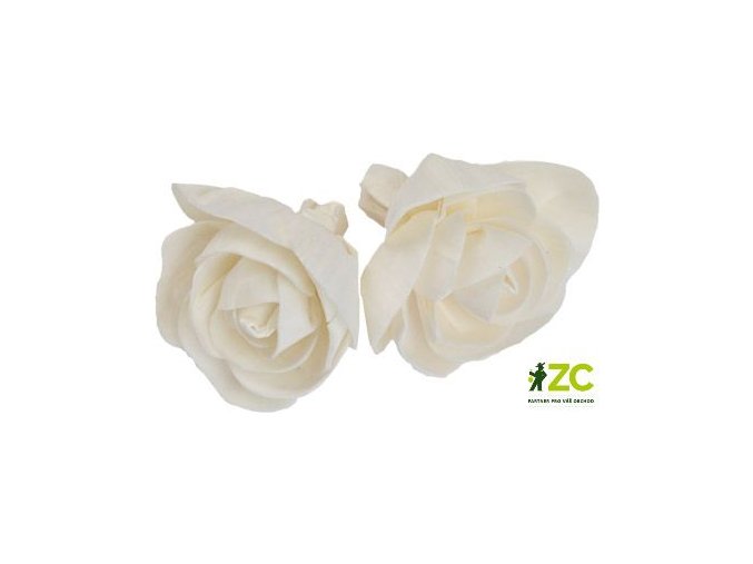 Dekorace - Sola Open Rose 6 cm - 2 ks