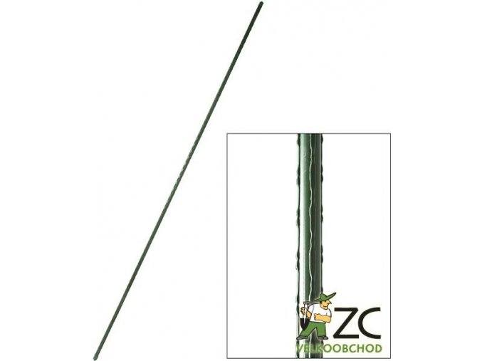 Tyč k rostlinám Rosteto - 180 cm zel. tl. 16 mm
