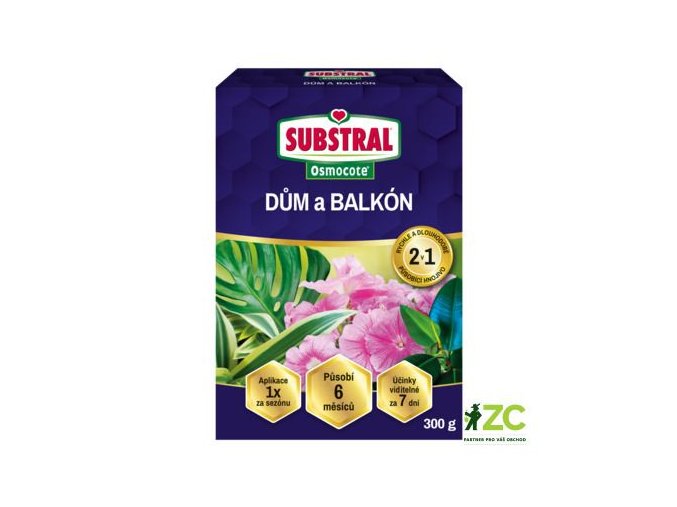 substral osmocote 2v1 dum a balkon 300 g evergreen