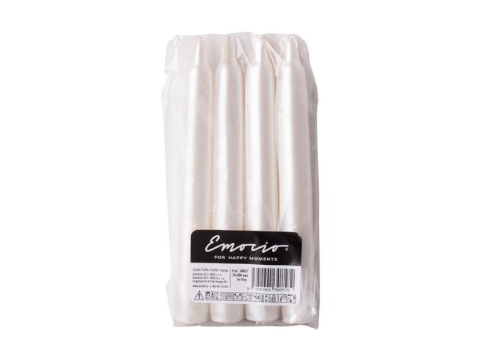 svicka konicka emocio elegance 4 ks 20 x 160 perla bile