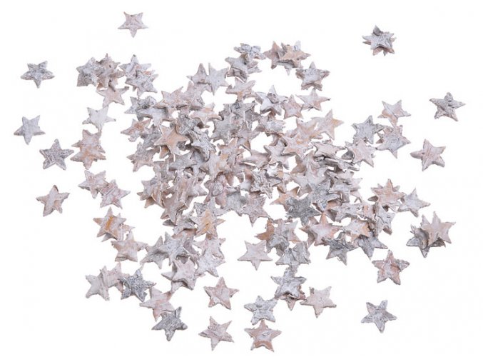 dekorace hvezda brezova kura 1 cm belena