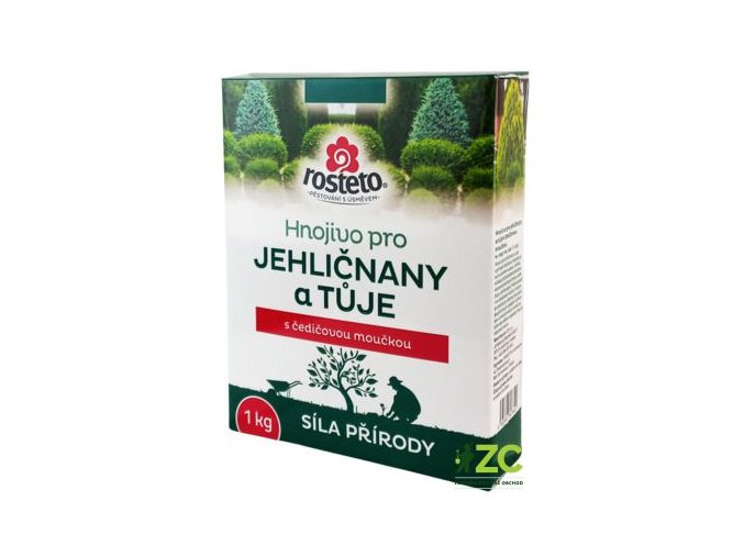 rosteto hnojivo s cedicovou mouckou jehlicnany a tuje 1 kg