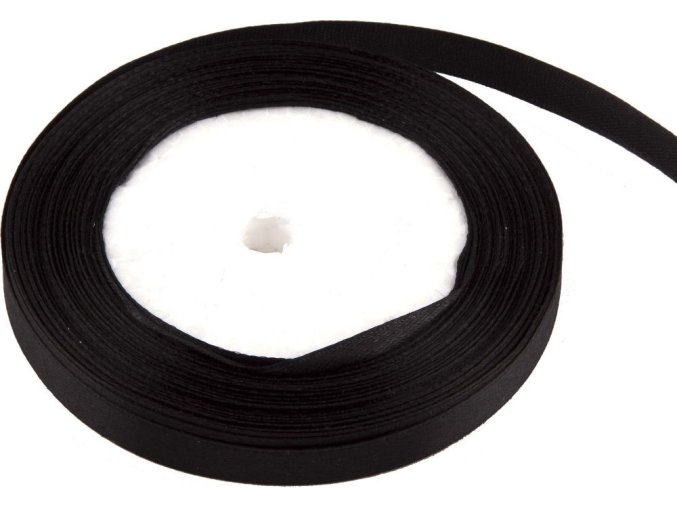 tuha satenova 1 cm x 23 m cerna