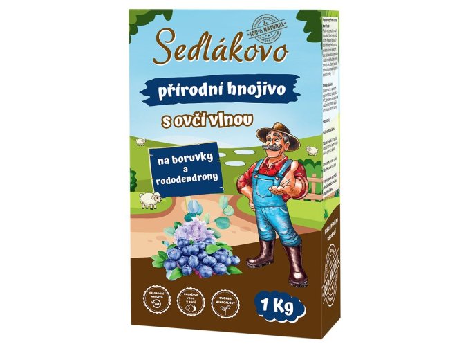 Sedlákovo hnojivo s ovčí vlnou na borůvky a rododendrony 1 kg