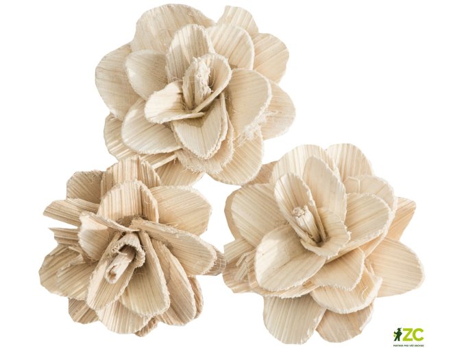 dekorace betal rose 6 cm belene 50 ks