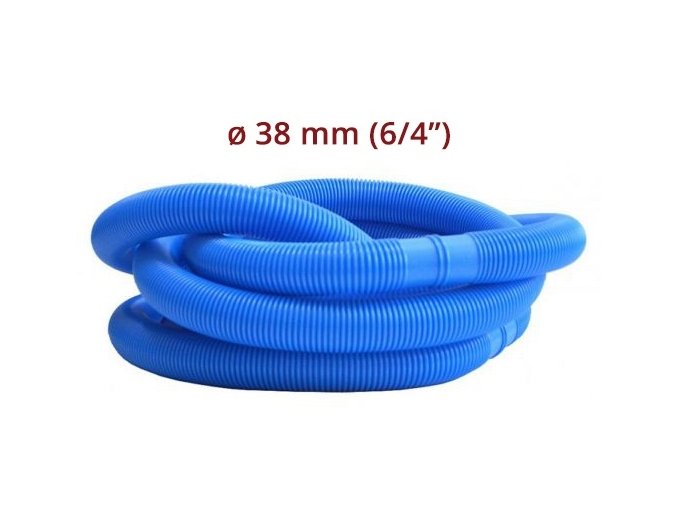 Bazénová hadice - modrá 6/4" 38 mm 1.5 m díl