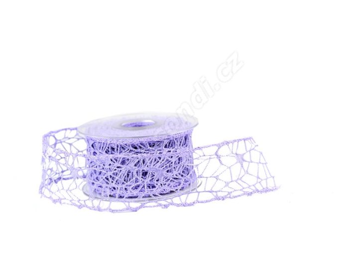 Stuha Big spider 5 cm x 9,1 m - lila