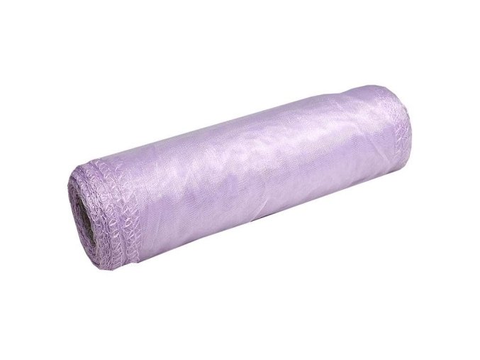 Stuha Organza 14.5 cm x 10 m - sv. fialová