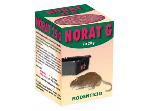 NORAT 25  G - požerové granule pro hlodavce
